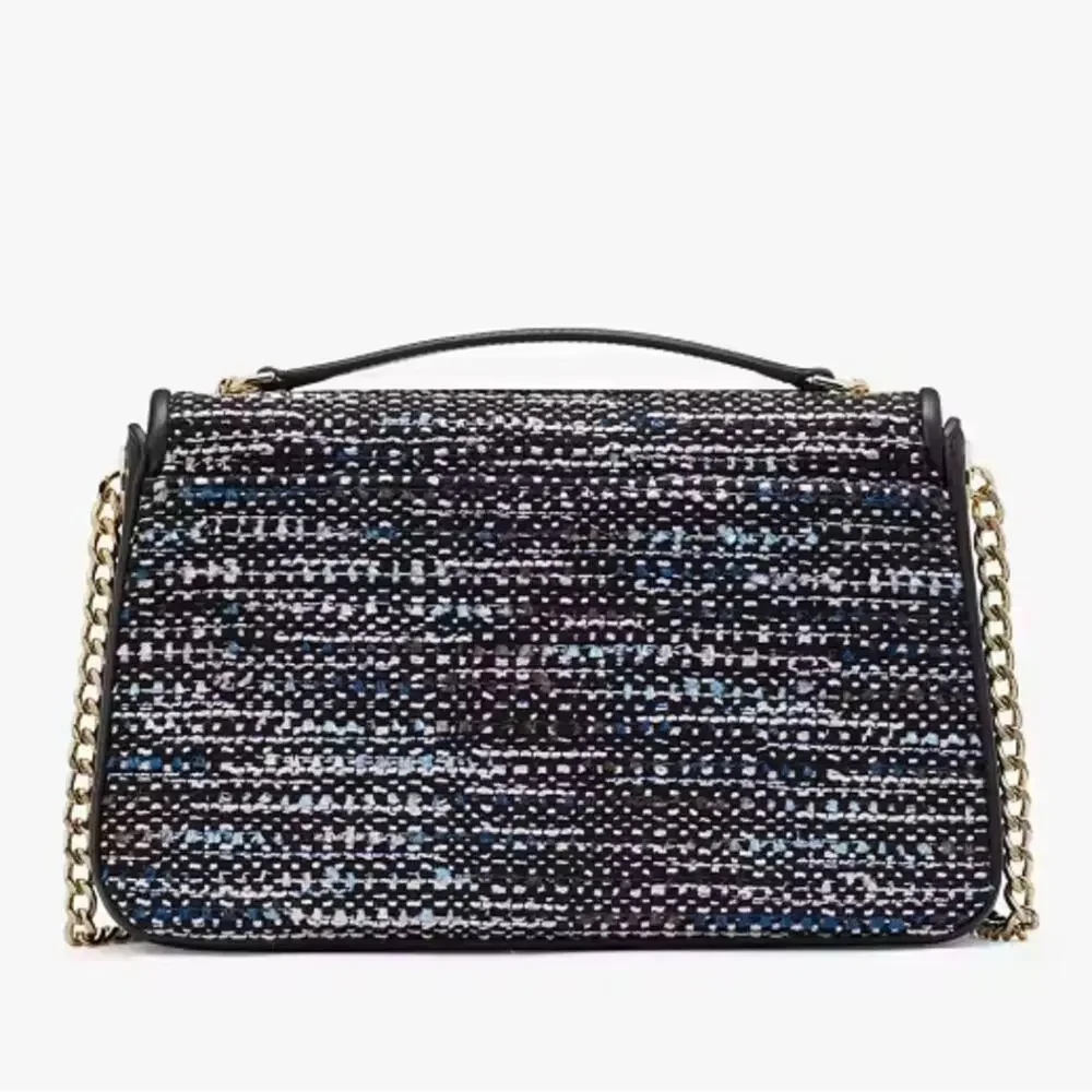 NWT - Kate Spade - Carey Tweed Medium Flap Shoulder Bag
